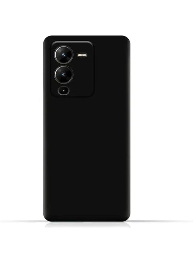 Protective Cover For Vivo V25 Pro , Slim Fit  Soft Back TPU Case Flexible Silicone Cover Compatible For Vivo V25 Pro - Black